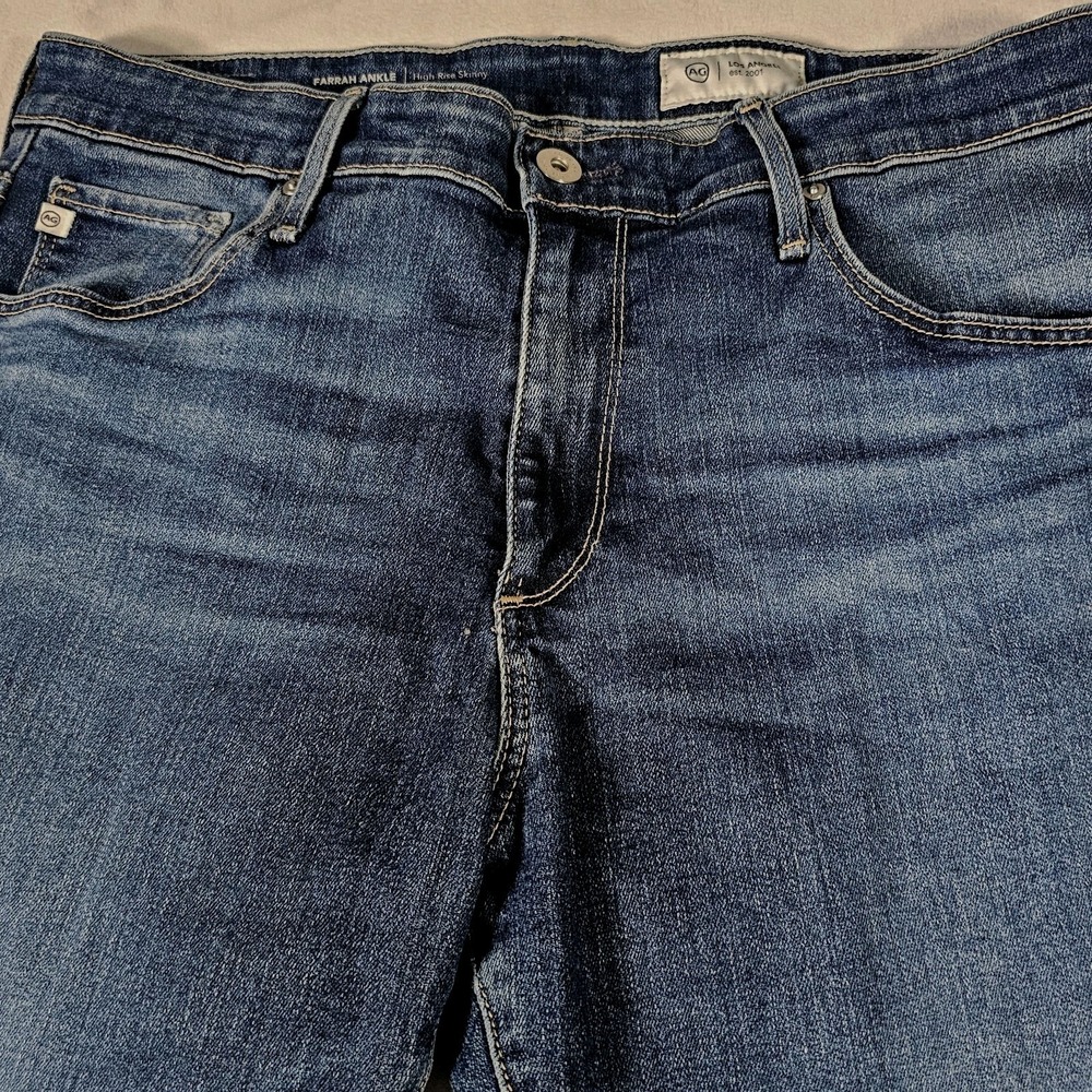 Adriano Goldschmied Farrah Ankle Skinny Jeans Womens Size 31R Mid Rise Dark Wash - Picture 10 of 14